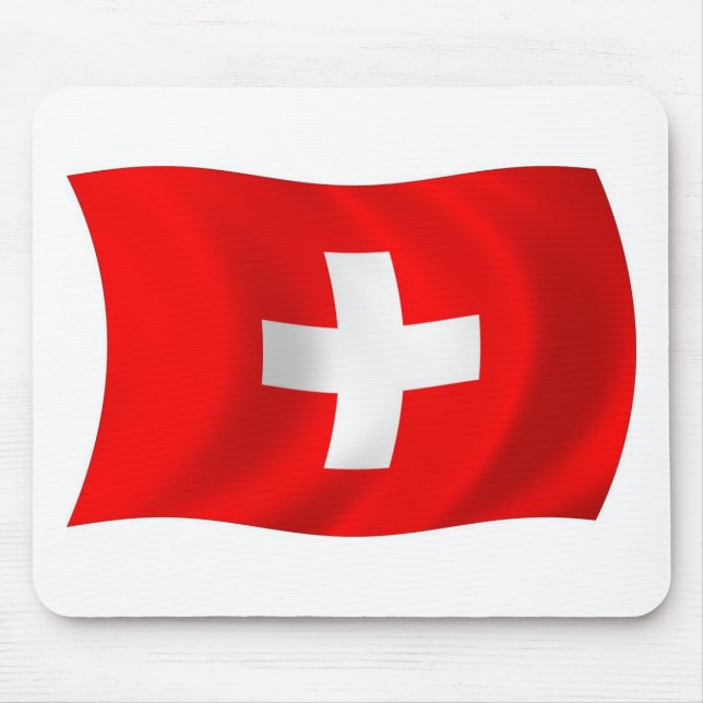 Musmatta med Schweiz flagga (Framsidan)