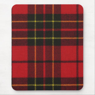 Musmattad Brodie Röd Modern Tartanmönster Musmatta