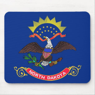 Musmattan med Flagga North Dakota State - USA Musmatta