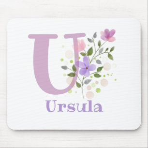 Musmattans Initial Plus Namn & Blommor Design Musmatta