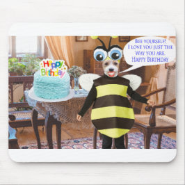 musmattor.  Grattis på födelsedagen.  bin hund Musmatta