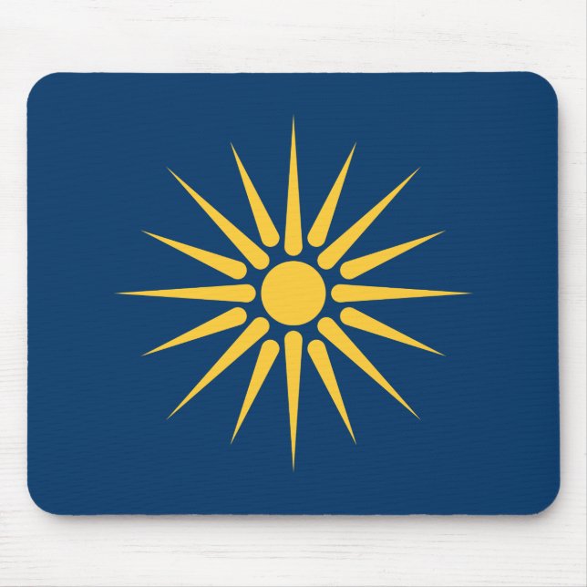 Musmattor med flagga från Makedonien, Grekland (Framsidan)