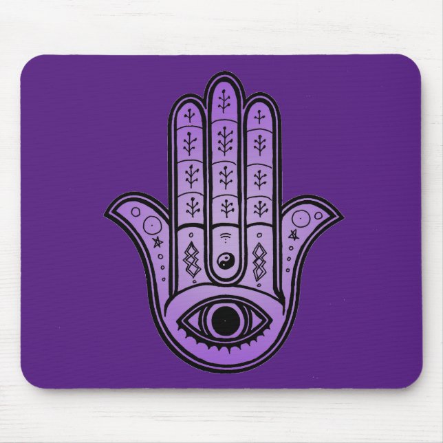 Musmattor med Hamsa Hand-design (Framsidan)