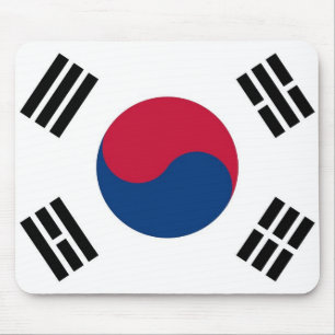Musmattor med Sydkoreas Flagga