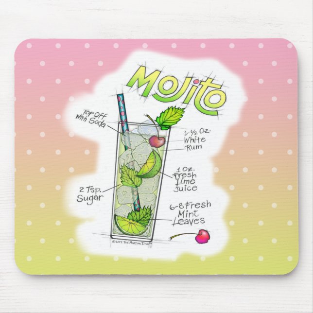 MUSMATTOR - MOJITO RECEPT COCKTAIL KONST (Framsidan)