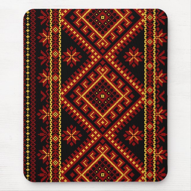 Musmattor Ukrainsk korsstygn Broderi (Framsidan)