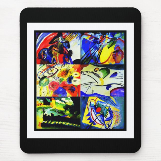 Musmattor Vintagekonst Kandinsky Collage (Framsidan)