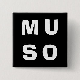 Muso Musician Contemporary Minimalist Black White Knapp