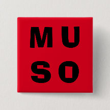 Muso Musiker Modern Bokstavstil Röd Svart