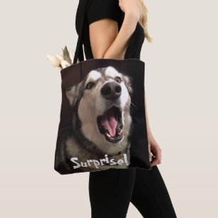 Musöppna Alaska Malamute, närbild Tygkasse