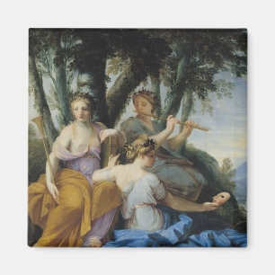 Musorna, Clioen, euterpen och thaliaen, c.1652-55 Magnet