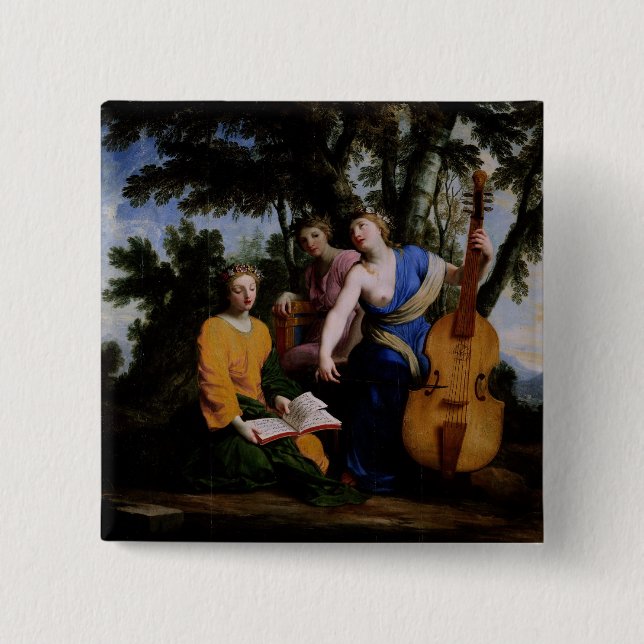 Musorna Melpomene, Erato och Polymnia, 1652-55 Knapp (Framsida)