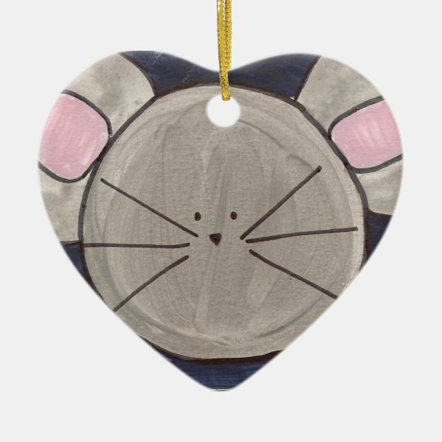 Musprydnad Julgransprydnad Keramik (Framsidan)