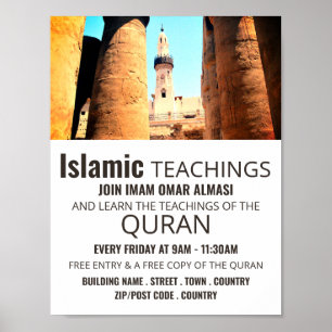 Musque of Abu'l Haggag, Islamic Teaching Advert Poster