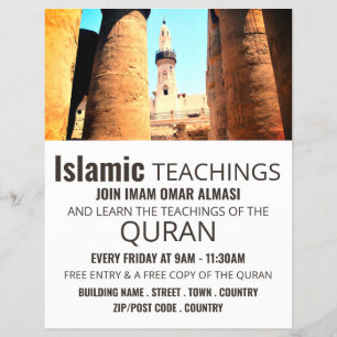 Musque of Abu'l Haggag, Islamic Teaching Advert Reklamblad