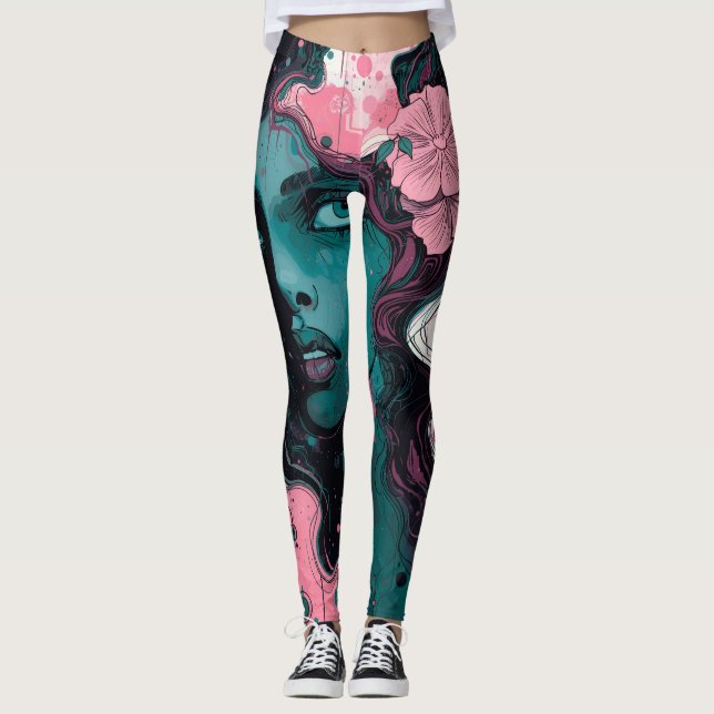 MUSSA FLORAL LEGGINGS (Framsida)