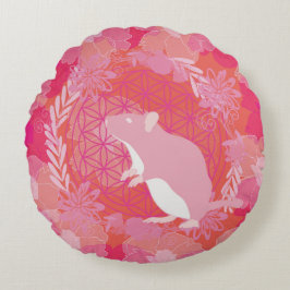 Mussblomma av liv rund kudde