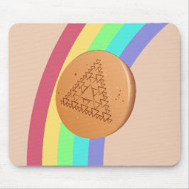 Musse Pad Dalgona Många Triangle - Side View Musmatta