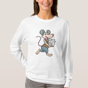 Musse som sekreterare med Papper T Shirt