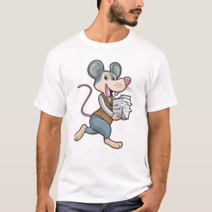 Musse som sekreterare med Papper T Shirt