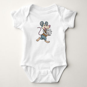 Musse som sekreterare med Papper T Shirt