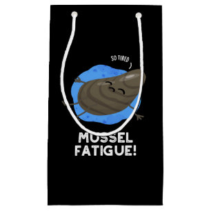 Mussel Tatigue Funny Animal Muscle Pun Mörk BG