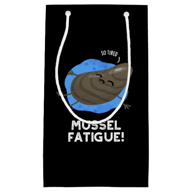 Mussel Tatigue Funny Animal Muscle Pun Mörk BG (Framsidan)