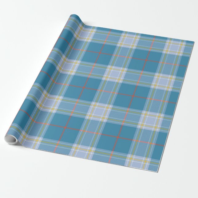 Musselburgh Modern Tartan Play Mönster Presentpapper (Utrullad)