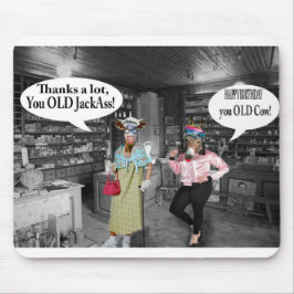 Mussepad grattis på födelsedagen ko och jackas musmatta