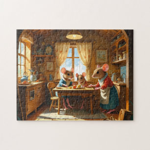 Mussfamilj pussel