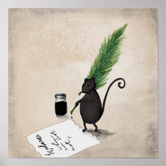 Musskrivprogram Poster (Framsidan)