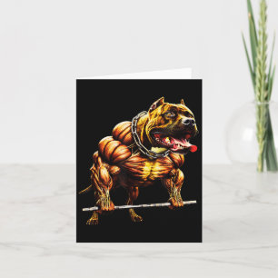 Mussla Pitbull PowerlyftBeast Gym Animal Str Kort