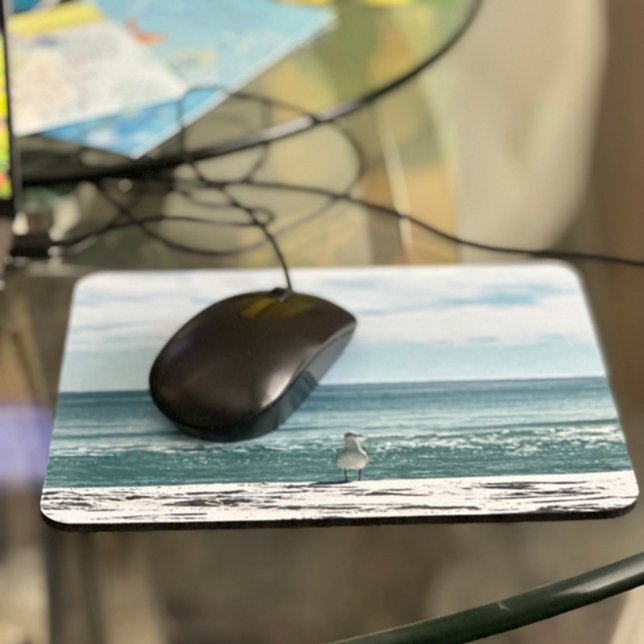Musslor i Sjölandskapet Kuststrand Musmatta (Coastal Bird, Beach Mouse Pad)