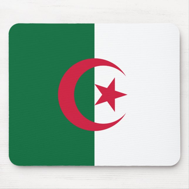 Musslor med Flagga av Algeriet Musmatta (Framsidan)