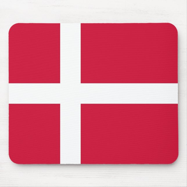 Musslor med Flagga av Danmark Musmatta (Framsidan)