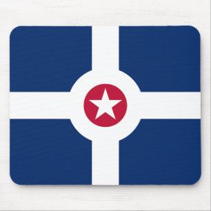 Musslor med Flagga av Indianapolis, Förenta stater Musmatta