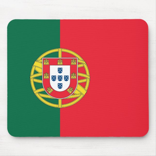 Musslor med Flagga av Portugal Musmatta (Framsidan)