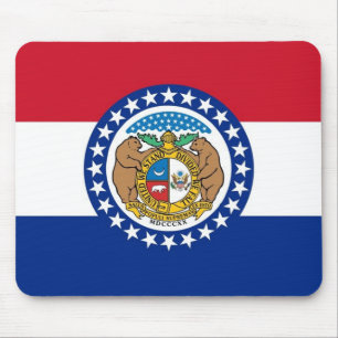 Musslor med Flagga Missouri State - USA Musmatta