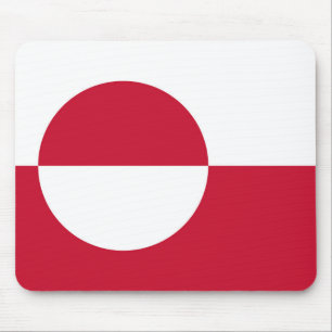 Musslor med Grönlands Flagga Musmatta