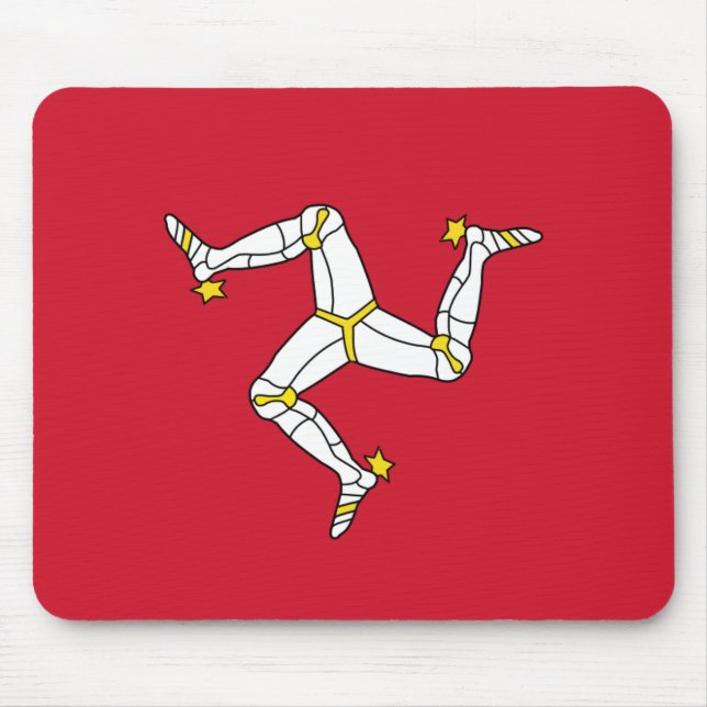 Musslor med Isle of Man Flagga Musmatta (Framsidan)