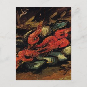 Musslor och räkor av Vincent van Gogh Vykort