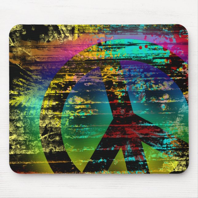 Mussmattor Abstrakt Digital Graffiti Regnbåge Fred Musmatta (Framsidan)