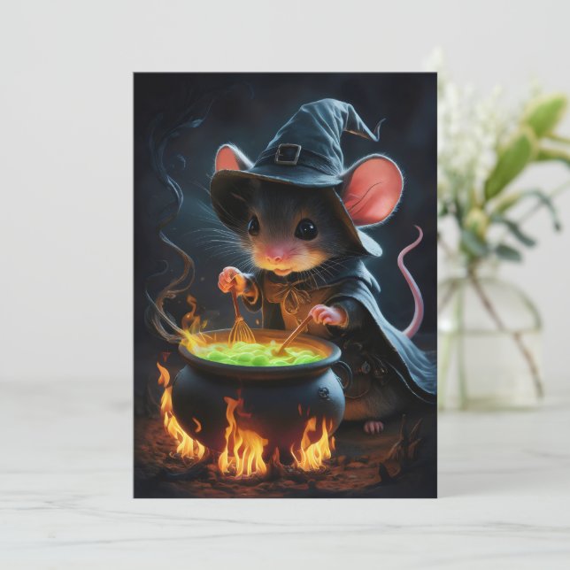 Mussört trollkarl. julkort (Stående Fram)