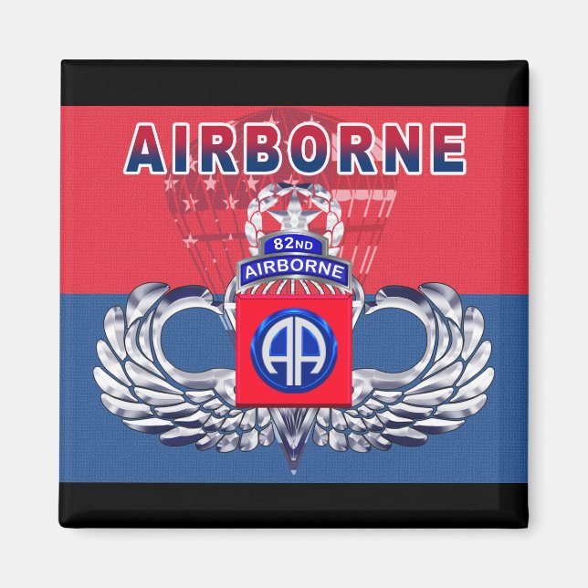 "must have" 82:a Airborne Division Magnet (Framsidan)