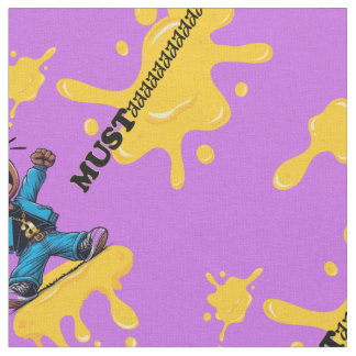 Mustaaaaard Lila Cotton Fabric vid varvet Tyg