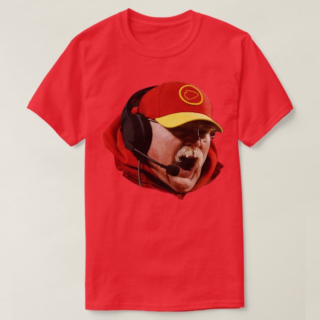 Mustache Andy Reid Chiefs TShirt 1 T Shirt (Design framsida)