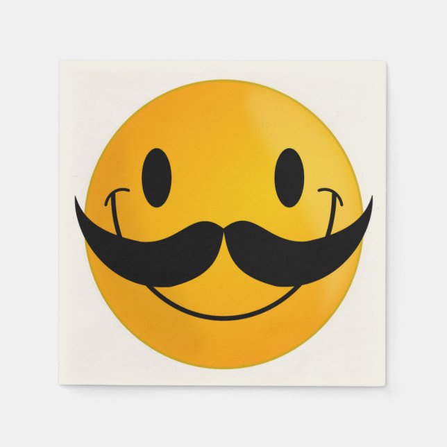 MUSTACHE ANSIKTE PAPPERSSERVETT (Framsidan)