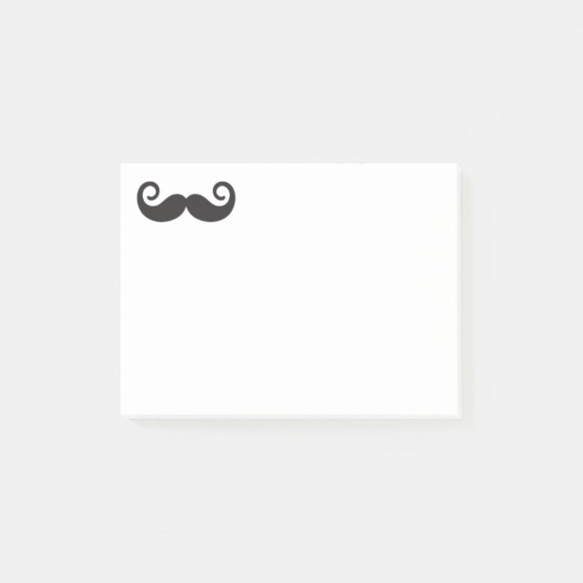 Mustache-Anteckningsblock Post-it Block (Framsida)