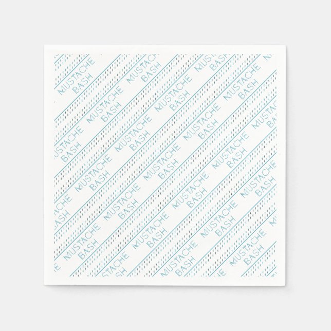 Mustache Bash Metro Pappersservett (Framsidan)