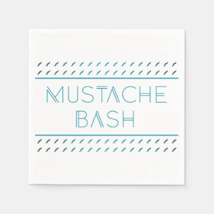 Mustache Bash Metro Pappersservett